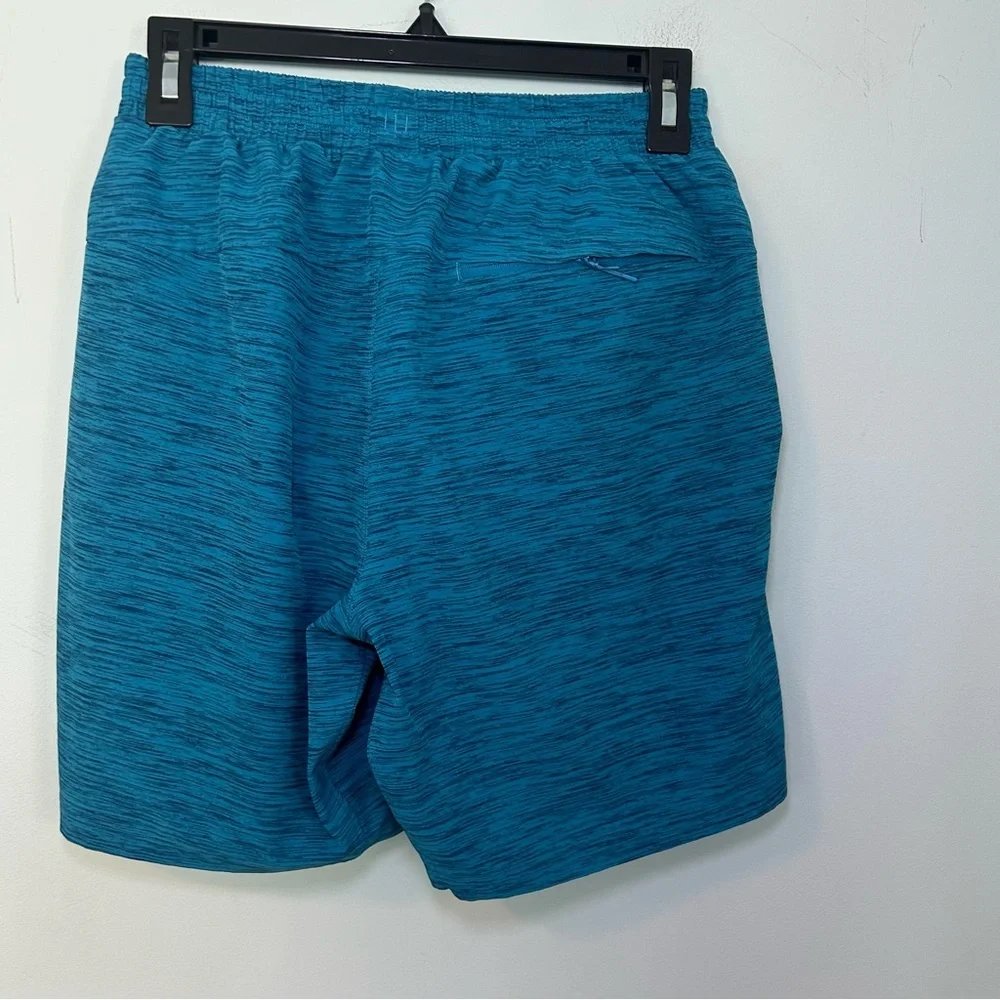Lululemon Blue Channel Crossing Slim-Fit Mid-Length Melange Swim Shorts Sz Small